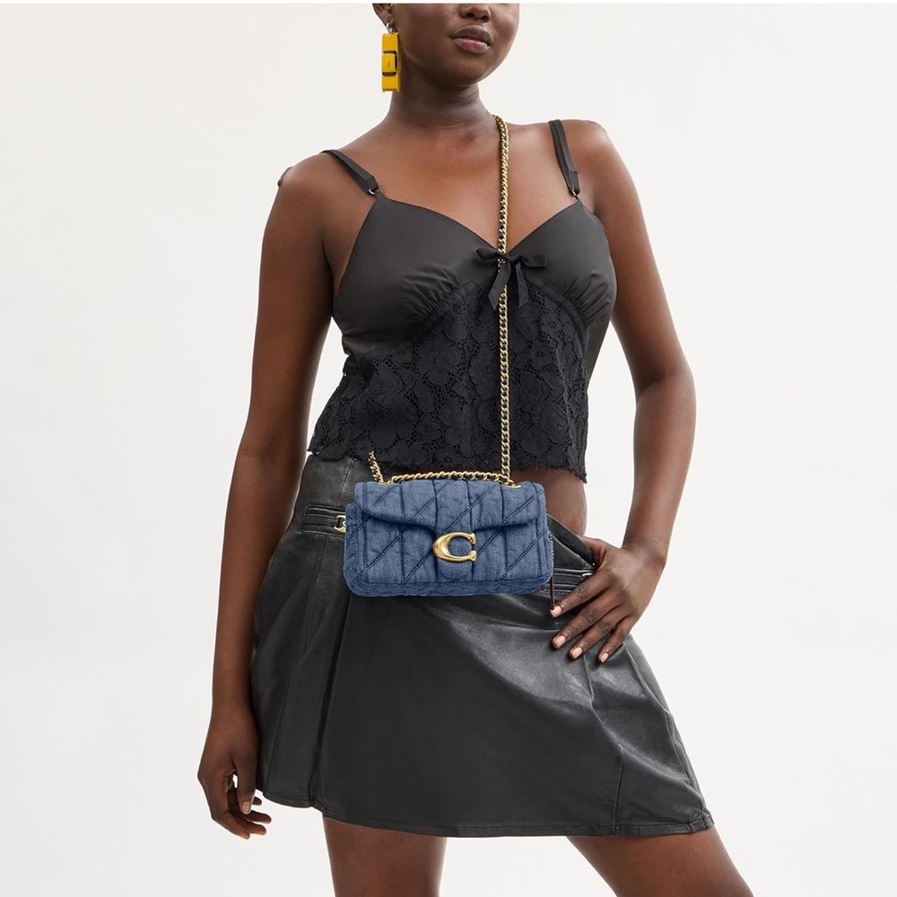 New Coach Denim Tabby Shoulder Bag 20 - Picture 2 of 10